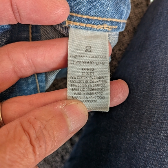 Vintage American Eagle Flare 'Live your Life' Jeans Size 2 - Picture 3 of 9